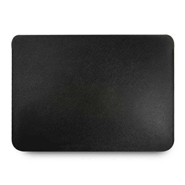 Guess Saffiano Script dėklas 13" nešiojamajam kompiuteriui - juodas