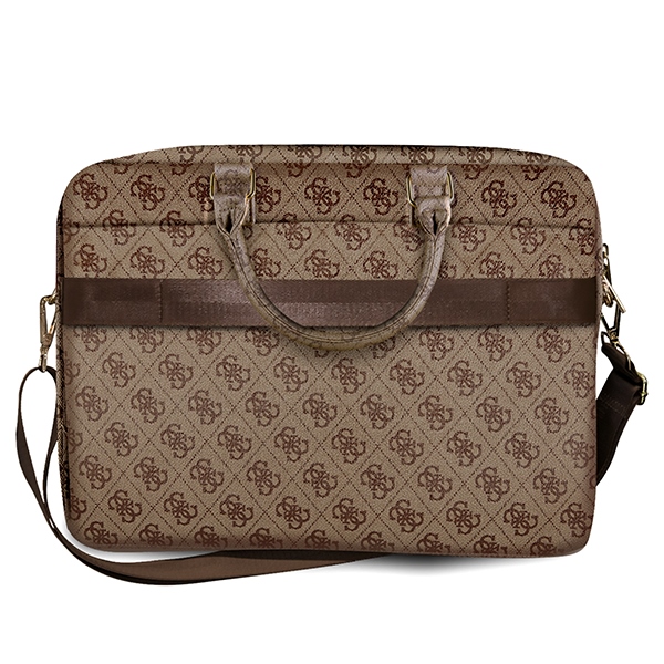 Guess 4G Big Logo krepšys 16" nešiojamajam kompiuteriui - rudas