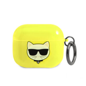 Karl Lagerfeld Choupette dėklas AirPods 3 – geltonas