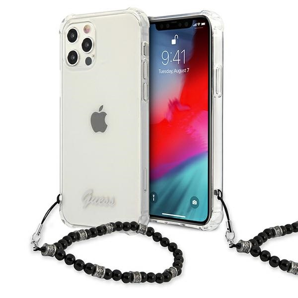 Guess skaidrus dėklas iPhone 12/12 Pro – Pearl