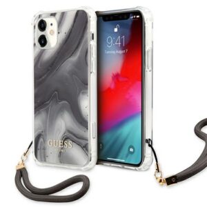 Guess Marble dėklas iPhone 12 mini – pilkas