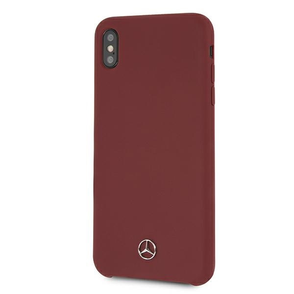 Mercedes silikoninis dėklas iPhone Xs Max – raudonas