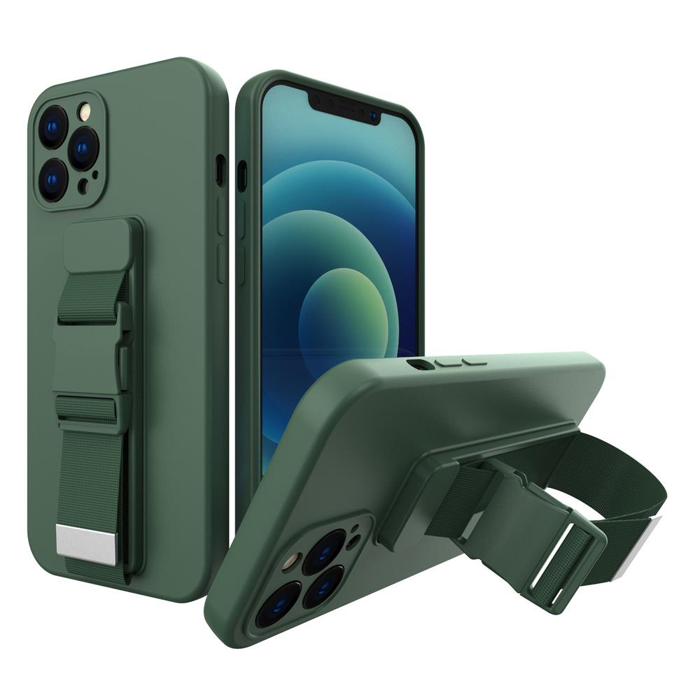 Rope dėklas su virvele iPhone 11 Pro – tamsiai žalias