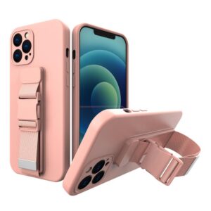 Dėklas su virvele Redmi Note 10 5G / Poco M3 Pro – rožinis