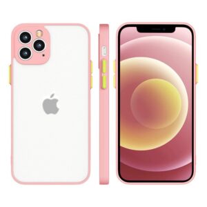 Milky Case silikoninis skaidrus dėklas Galaxy A42 5G – rožinis