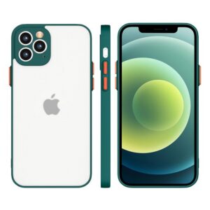 Silikoninis matinis dėklas Xiaomi Redmi 9T – tamsiai žalias