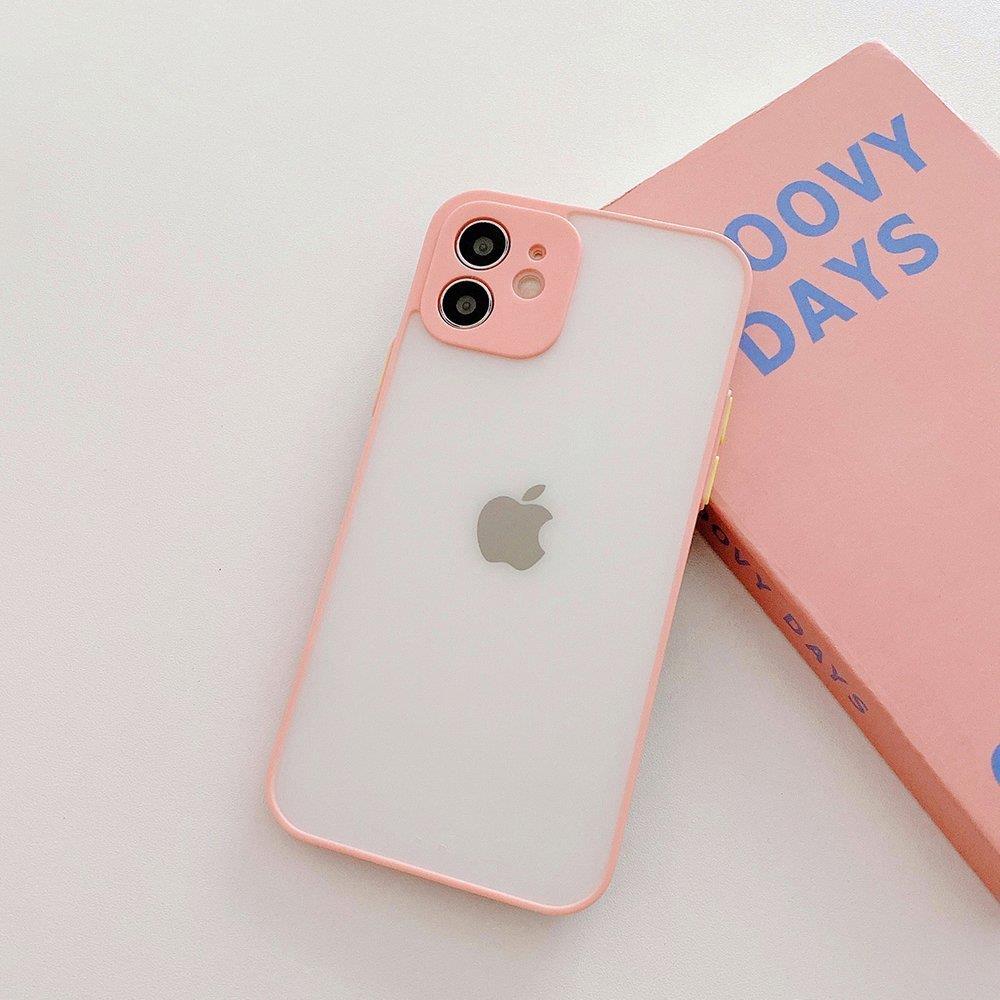 Milky Case silikoninis skaidrus dėklas Galaxy A72 – rožinis