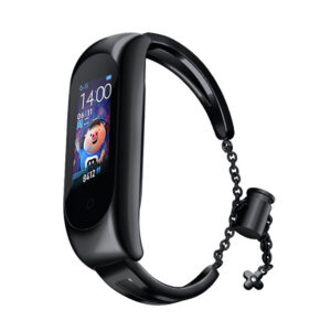Metalinė apyrankė Xiaomi Mi Band 3 / 4 / 5 / 6 - juoda