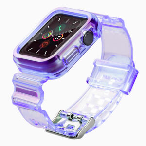 Silikoninis dirželis Strap Light Set, skirtas Apple Watch 42mm - violetinis