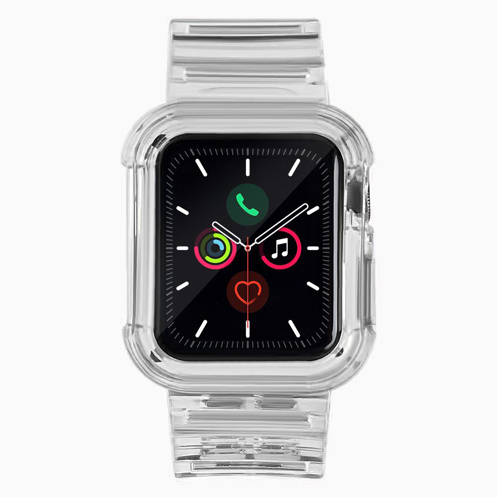 Silikoninis dirželis Strap Light Set, skirtas Apple Watch 40mm - juodas