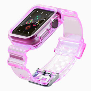 Silikoninis dirželis Strap Light Set, skirtas Apple Watch 38mm - raudonas