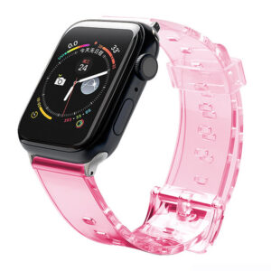 Silikoninė dirželio apyrankė Strap Light, skirta Apple Watch 42 / 44 mm - Raudona