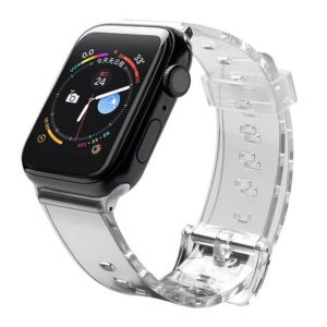 Silikoninis dirželis Strap Light skirtas Apple Watch 38 / 40 mm - Juodas