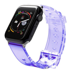 Silikoninis dirželis Strap Light skirtas Apple Watch 38 / 40 mm - Violetinis