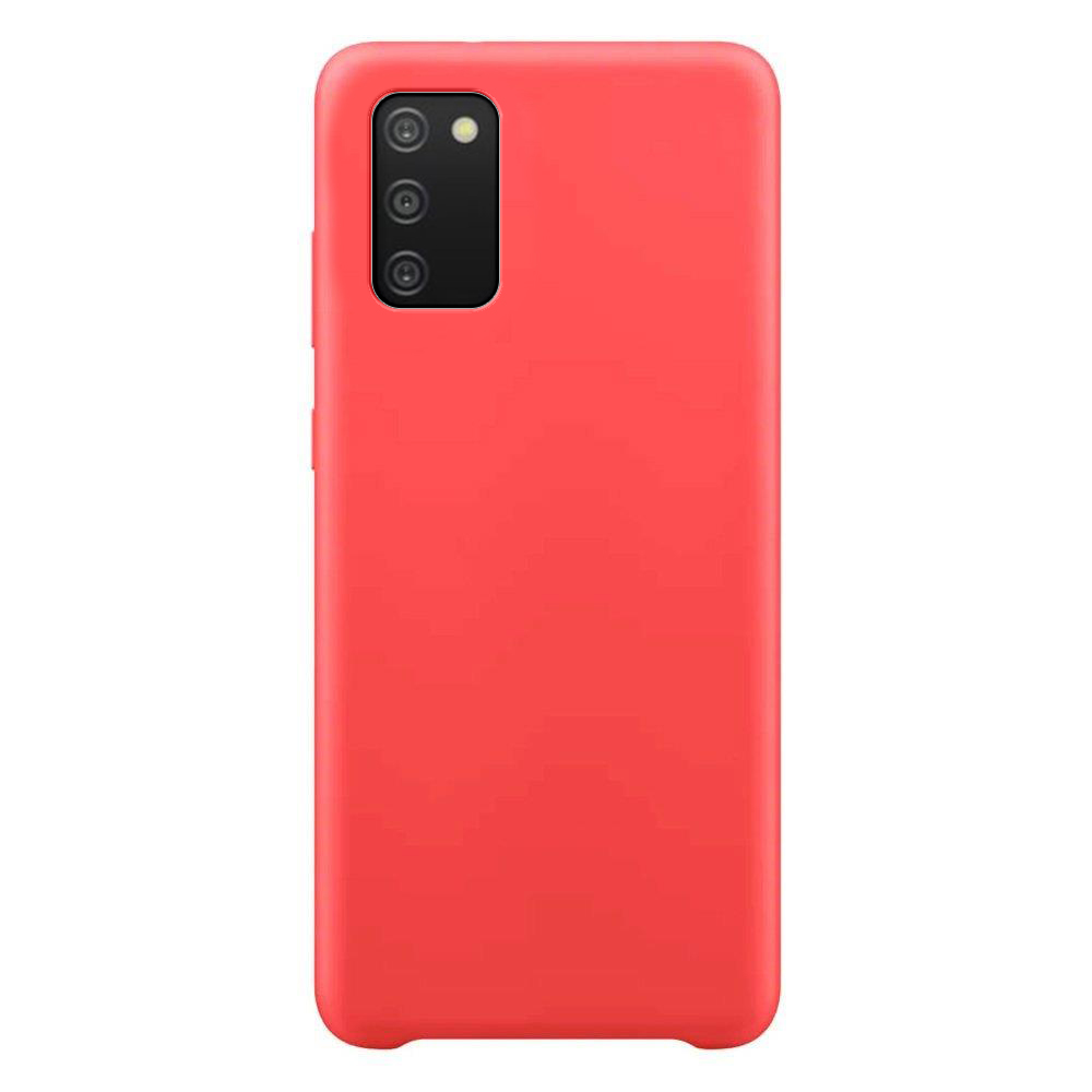 Silikoninis dėklas Samsung Galaxy A03s – raudonas