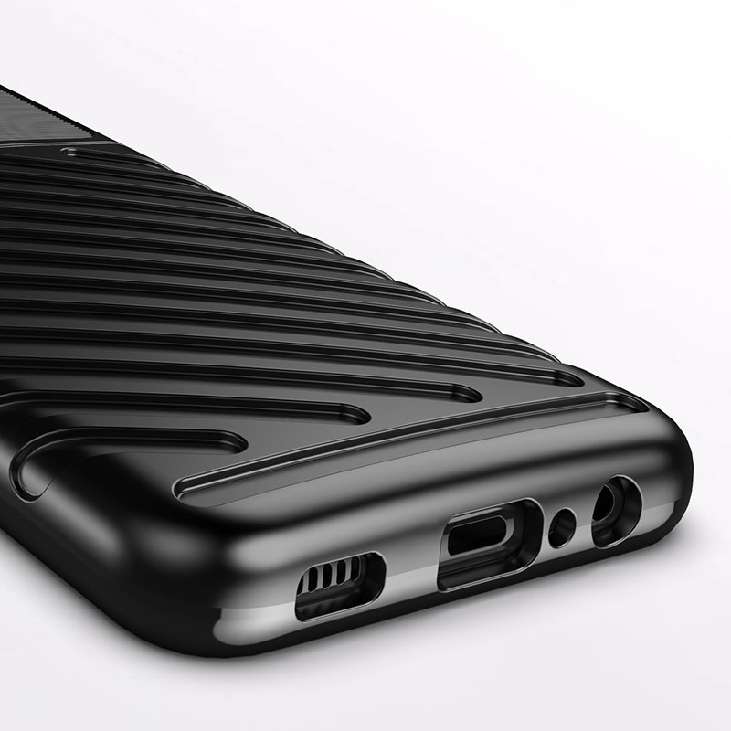 Thunder Case TPU dėklas Samsung Galaxy A03s – juodas