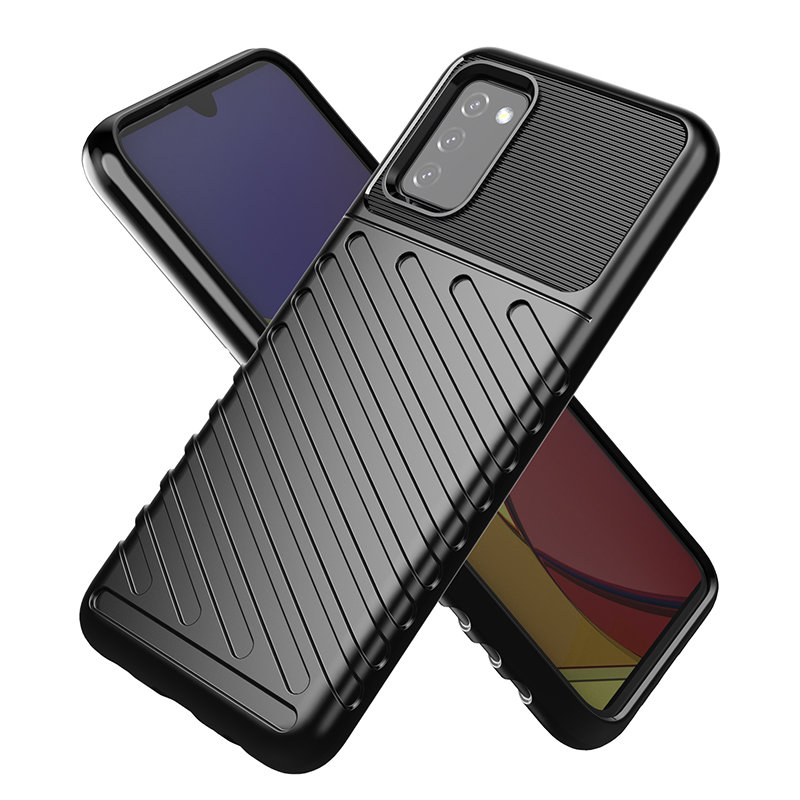 Thunder Case TPU dėklas Samsung Galaxy A03s – juodas