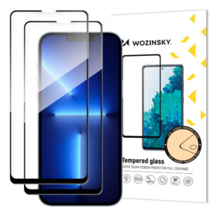Wozinsky 2 vnt. grūdintas stiklas iPhone 14 Max/13 Pro Max – juodas