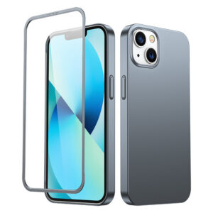 Joyroom 360° dėklas iPhone 13 su grūdintu stiklu – pilkas