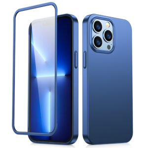 Joyroom 360° dėklas iPhone 13 Pro + stiklas – mėlynas