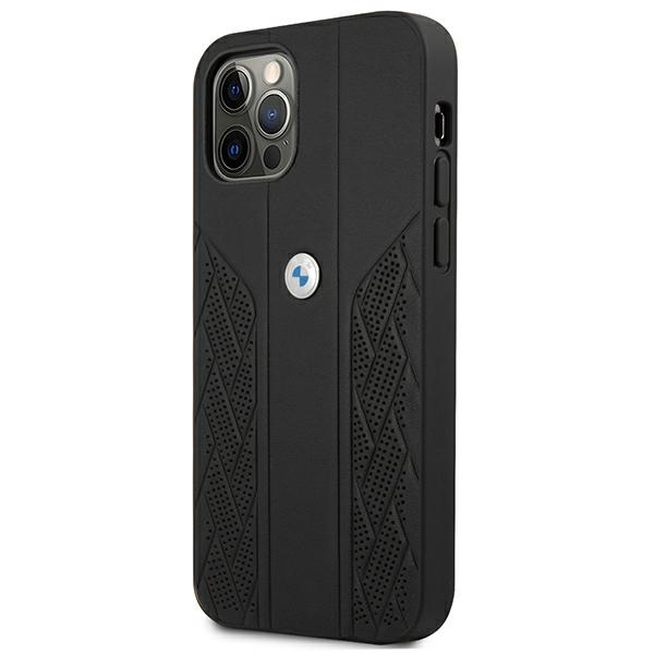 BMW odinis dėklas iPhone 12 Pro Max – juodas