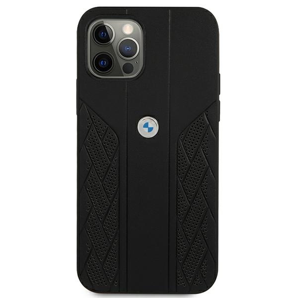 BMW odinis dėklas iPhone 12 Pro Max – juodas