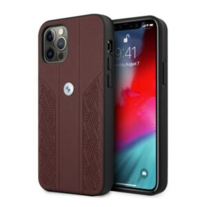 BMW odinis dėklas iPhone 12 Pro Max – raudonas