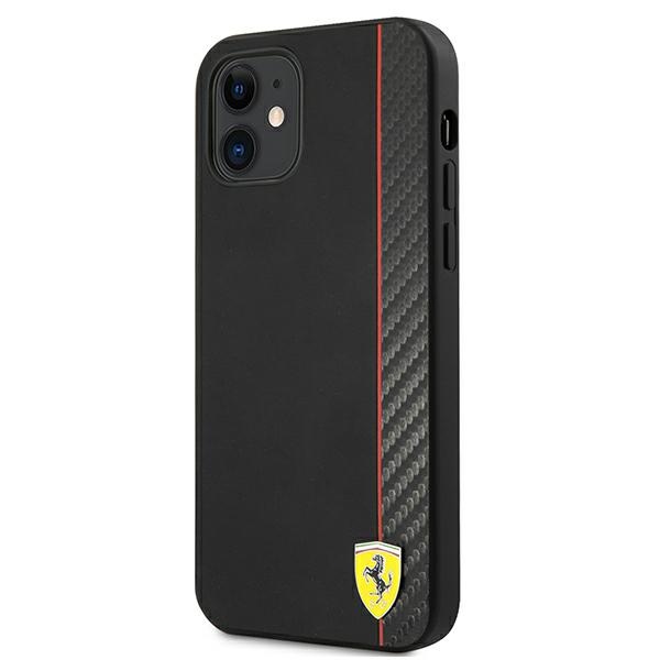 Ferrari hardcase dėklas iPhone 12 mini – juodas