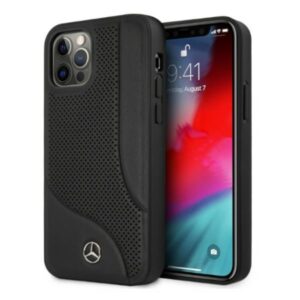 Mercedes-Benz odinis dėklas iPhone 12 Pro Max – juodas