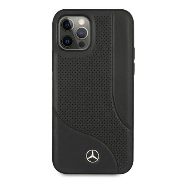 Mercedes-Benz odinis dėklas iPhone 12 Pro Max – juodas