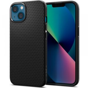 Dėklas Spigen Liquid Air iPhone 13, matinė juoda