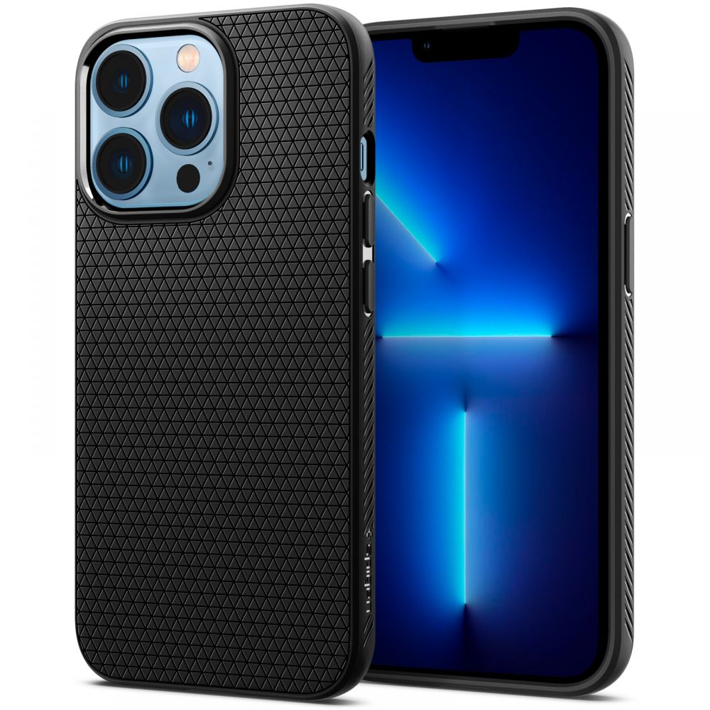 Dėklas Spigen Liquid Air iPhone 13 Pro, matinis juodas