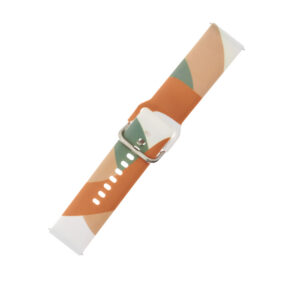 Strap Moro skirtas Samsung Galaxy Watch 40 / 41 / 42 / 43 / 44 mm silikoninis apyrankės laikrodžio dirželis - raštas 3