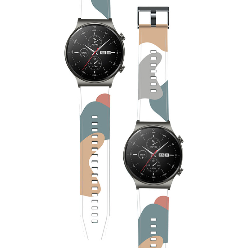 Strap Moro dirželis Huawei Watch GT2 Pro silikoninis apyrankės laikrodžio dirželis, 3 raštas