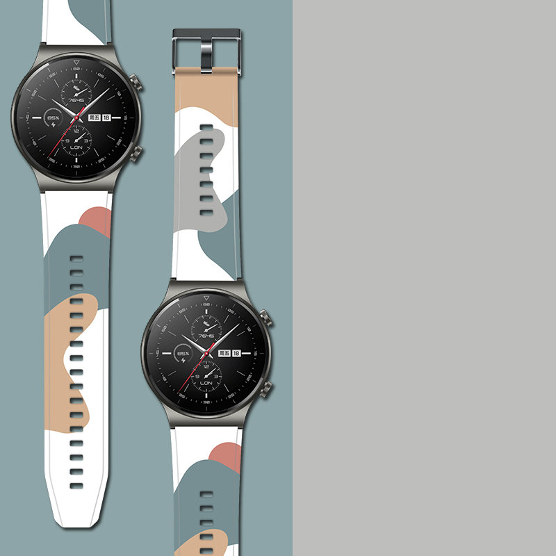 Strap Moro dirželis Huawei Watch GT2 Pro silikoninis apyrankės laikrodžio dirželis, 3 raštas
