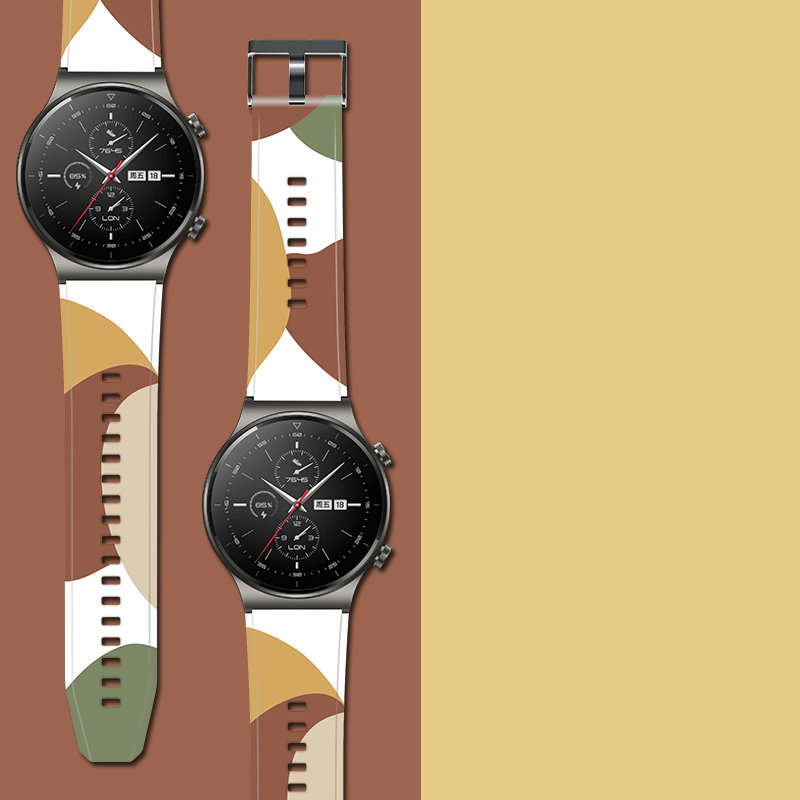 Strap Moro dirželis Huawei Watch GT2 Pro silikoninis apyrankės laikrodžio dirželis, 5 raštas