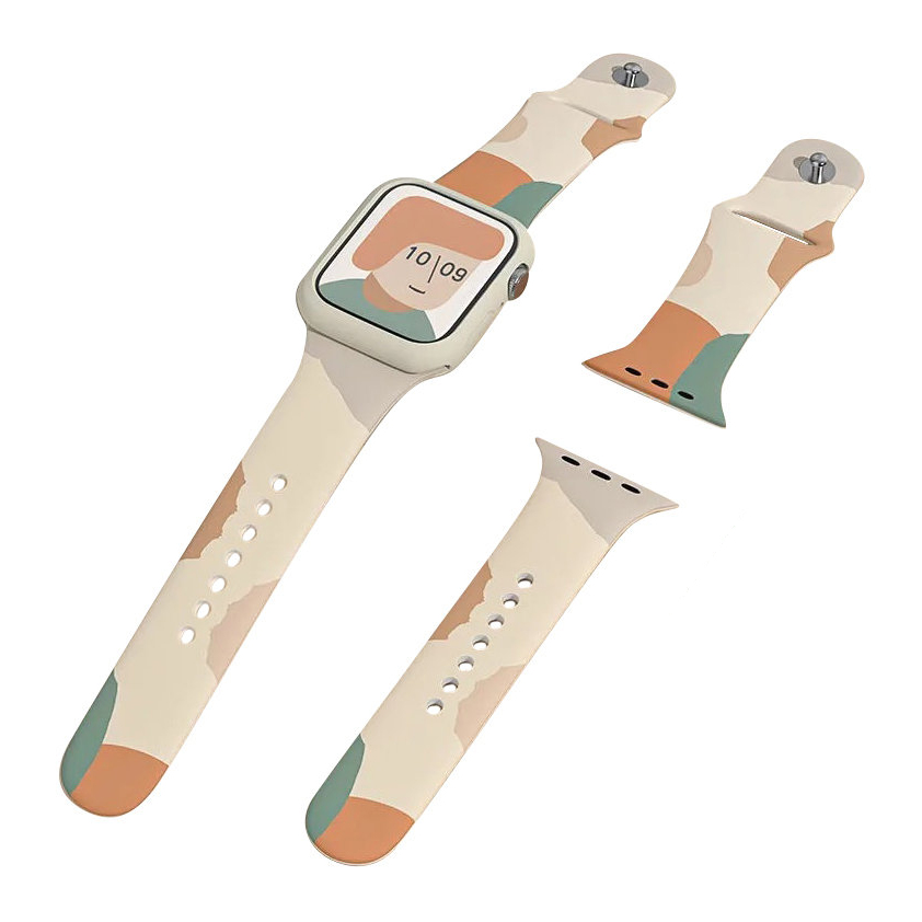 Silikoninis dirželis Strap Moro laikrodžiui Apple Watch 42 / 44 / 45 / 49 mm - 5 raštas
