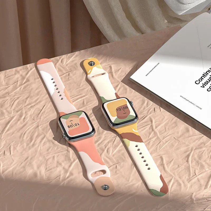Silikoninis dirželis Strap Moro laikrodžiui Apple Watch 42 / 44 / 45 / 49 mm - 6 raštas