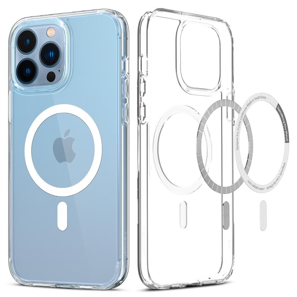 Dėklas Spigen Ultra Hybrid Mag MagSafe iPhone 13 Pro, baltas