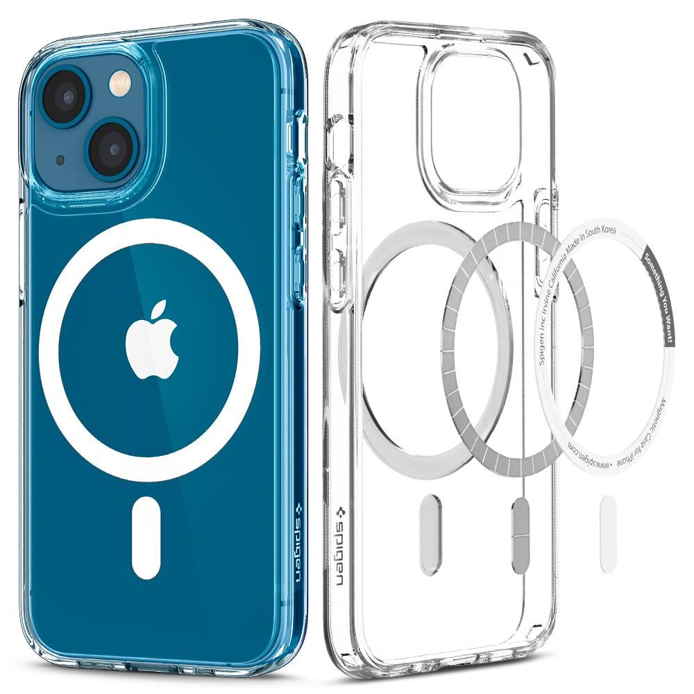 Dėklas Spigen Ultra Hybrid Mag MagSafe iPhone 13, baltas
