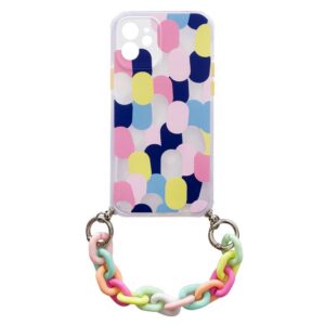 Color Chain dėklas iPhone 13 mini – spalvotas su grandinėle