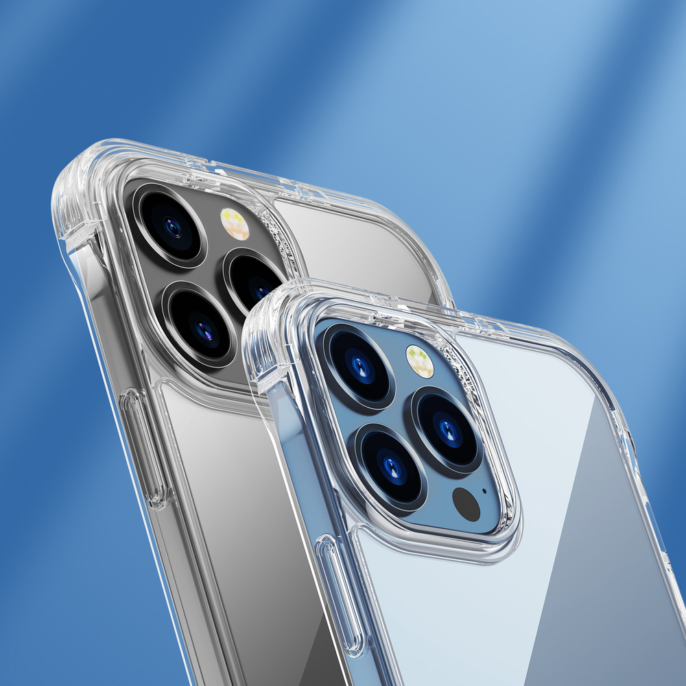 Joyroom Defender dėklas iPhone 13 Pro – skaidrus, su stovu