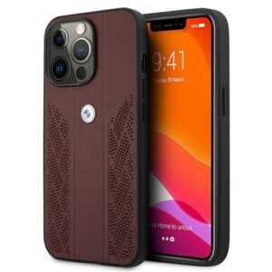 BMW odinis Curve Perforate dėklas iPhone 13/13 Pro – raudonas