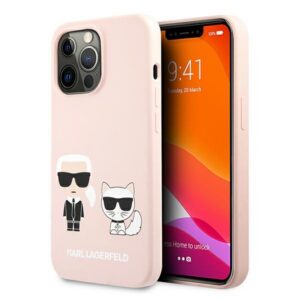 Karl Lagerfeld silikoninis dėklas iPhone 13 / 13 Pro – rožinis