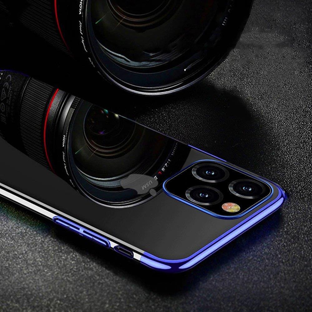 Skaidrus itin plonas TPU dėklas iPhone 13 mini – mėlynas