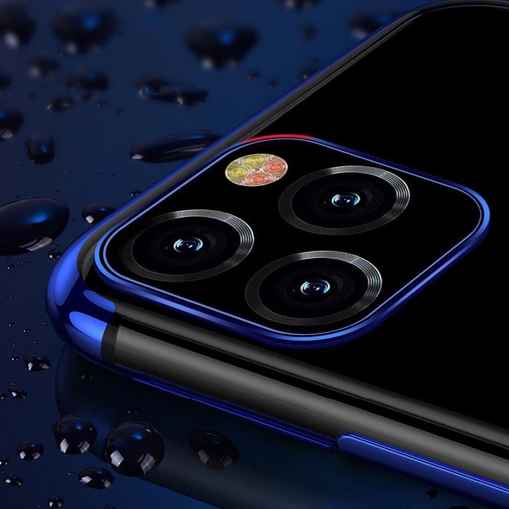 Skaidrus itin plonas TPU dėklas iPhone 13 mini – mėlynas