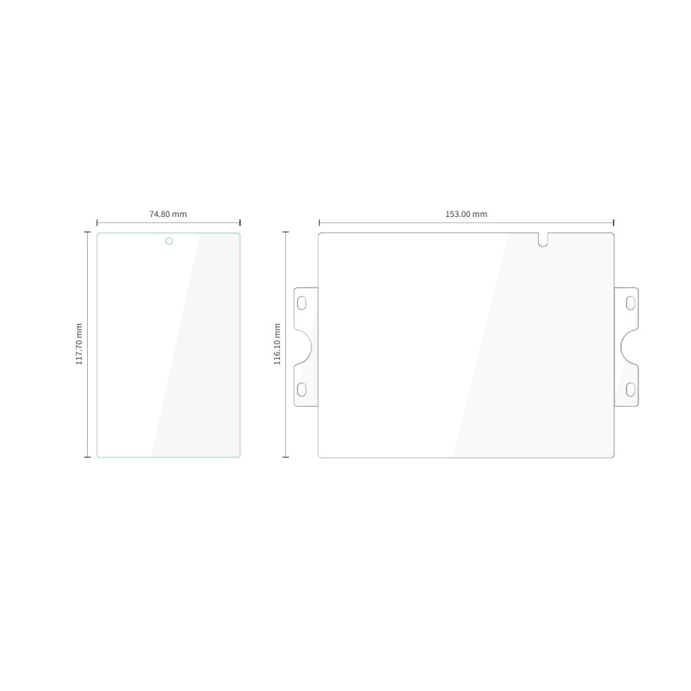 Apsauginis stiklo ir plėvelės rinkinys Tech-Protect Easy Set Foil & Glass Fit+ 4in1 Galaxy Z Fold 8, skaidrus