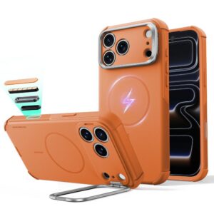 Dėklas ESR Cyber Tough Kickstand MagSafe iPhone 17 Pro / 18 Pro, oranžinis