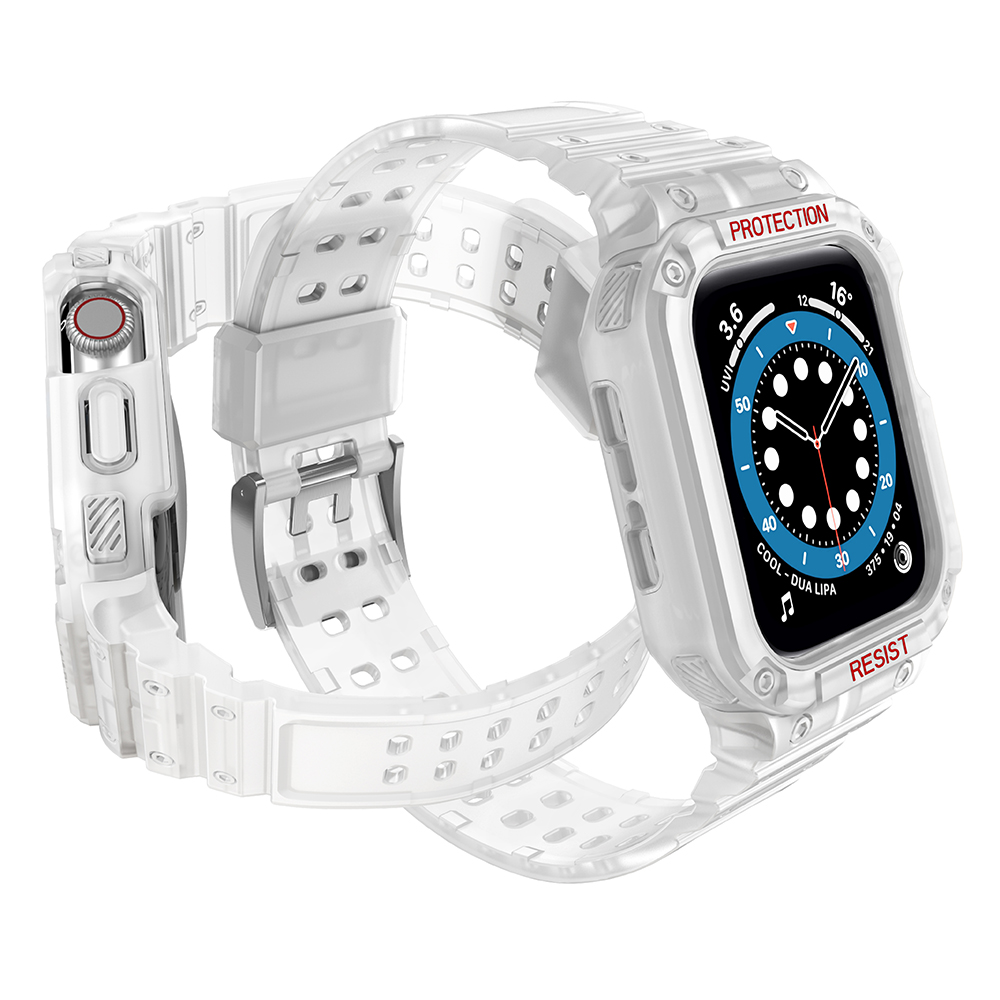 Protect Strap Band Apple Watch 38/40/41mm šarvuoto dėklo apyrankė - permatoma