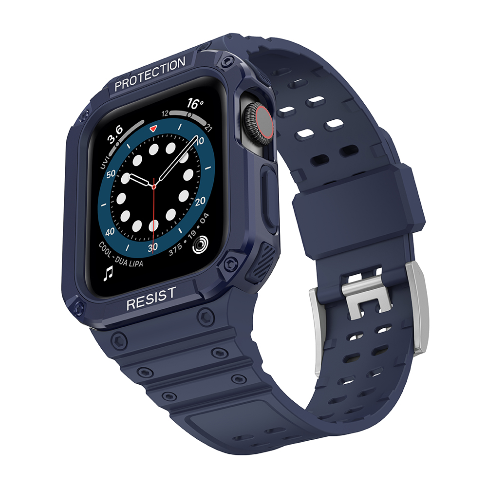 Protect Strap Band Apple Watch 38/40/41mm šarvuoto dėklo apyrankė - mėlyna